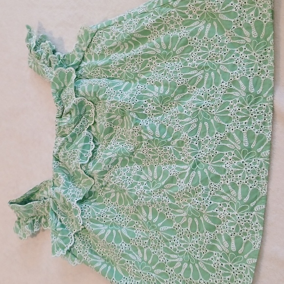 NWT LOFT Mint Floral Lace Blouse And Skirt Set Medium - Picture 2 of 12